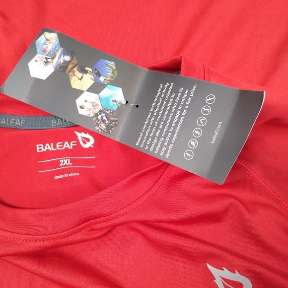 Baleaf Men's Raglan Sleeve Shirt Size Small Measures 36" Chest BUT Tagged 2XL ?? - Picture 4 of 9